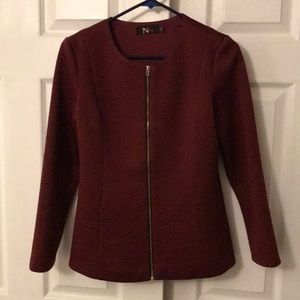 N Yang Maroon Jacket